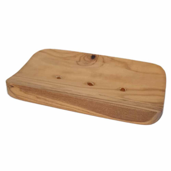 Solid wooden soap holder