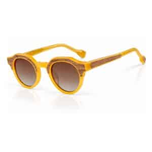 Occhiali da Sole Acetato Arancio Latte & Legno Kosso