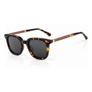 Occhiali da Sole Acetato Tartarugato & Legno di Noce
